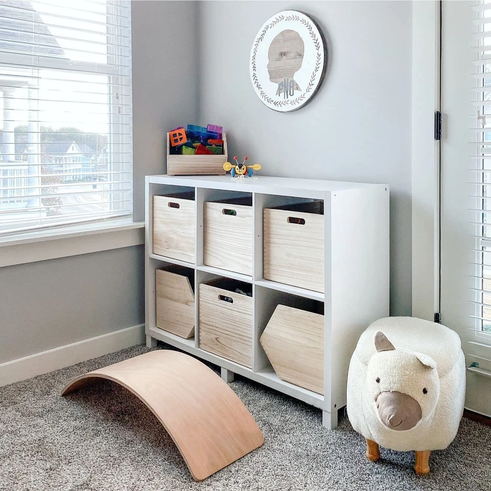 15 pulgadas Otomana de almacenamiento con forma de animal llama blanca de felpa de felpa de altura del asiento, muebles para niños... Foto 3 de 4