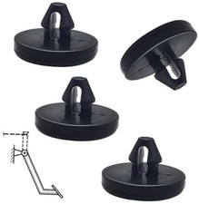 Car Brake Switch Stopper, Nylon Brake Light Switch Limit Stop 4 PCS Black