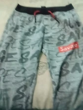 SAVAGE X FENTY Men's Lounge Pant Wide Leg Drawstring Pockets Size M Multicolor