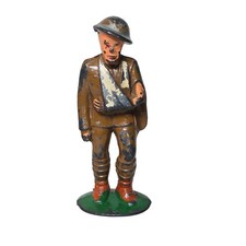 M52 Manoil Toy Soldier Walking Wounded Antique Vintage Dimestore Military Army