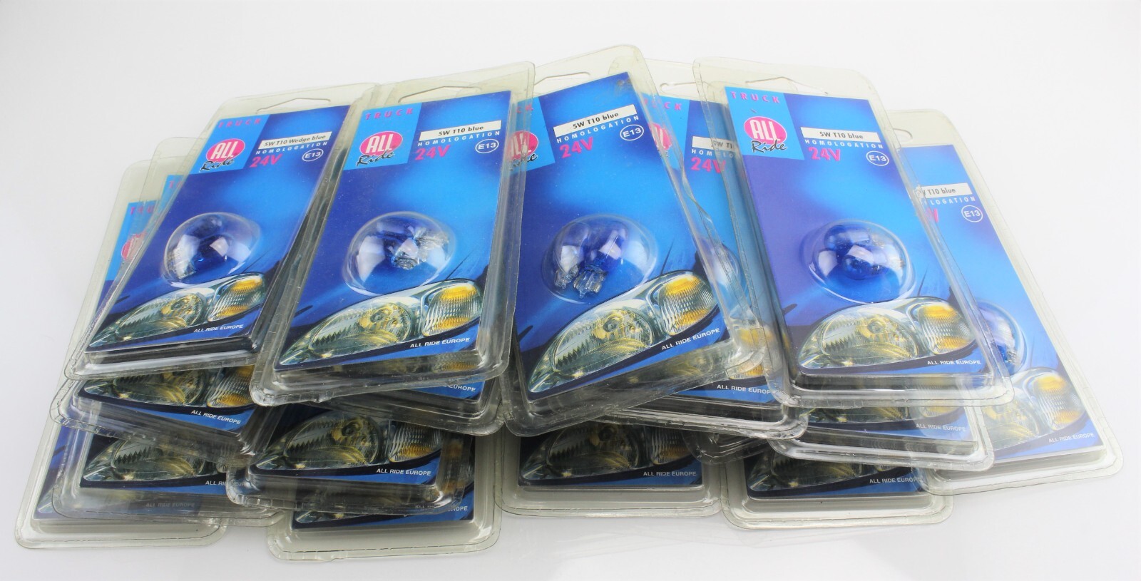 20 Packs of 2x Bulb 5W T10 24V Blue All Ride Truck Homologation Job Lot
