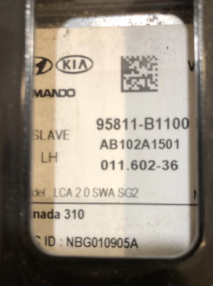 2014-2016 Hyundai Genesis Sedan oem Blind Spot Detection Monitor 95811-B1100 Foto 3 de 4