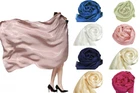 Exquisite Soft and Silky Large 100% SILK SATIN Shawl / Scarf / Wrap / Throw