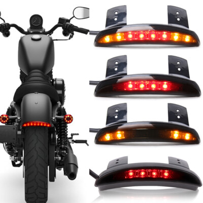 Motorcycle LED Tail Light Fender Brake Light For Harley Sportster