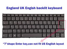 UK/England Backlit keyboard for Lenovo Yoga 730-15IKB/730-15IWL/530s-15IKB
