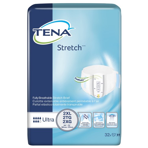 TENA 61390 Ultra Heavy Absorbency Adult Disposable Briefs XXL Tab Closure 32 Ct eBay