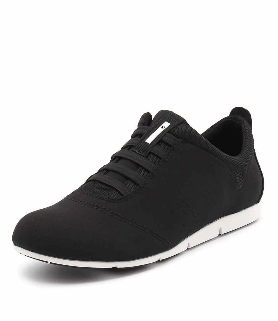 New Supersoft Galaxy Black Fabric Black Womens Shoes Casual