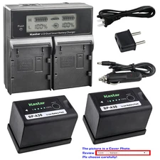 Kastar Fully Decode Battery LCD Charger for Canon US 0870C002 Battery BP-A30 A60