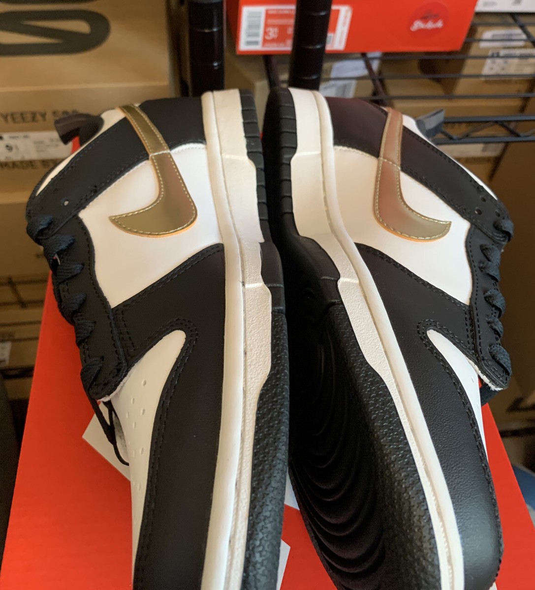 Nike Dunk Low SE Black White Metallic Shoes DH9764-001 (GS