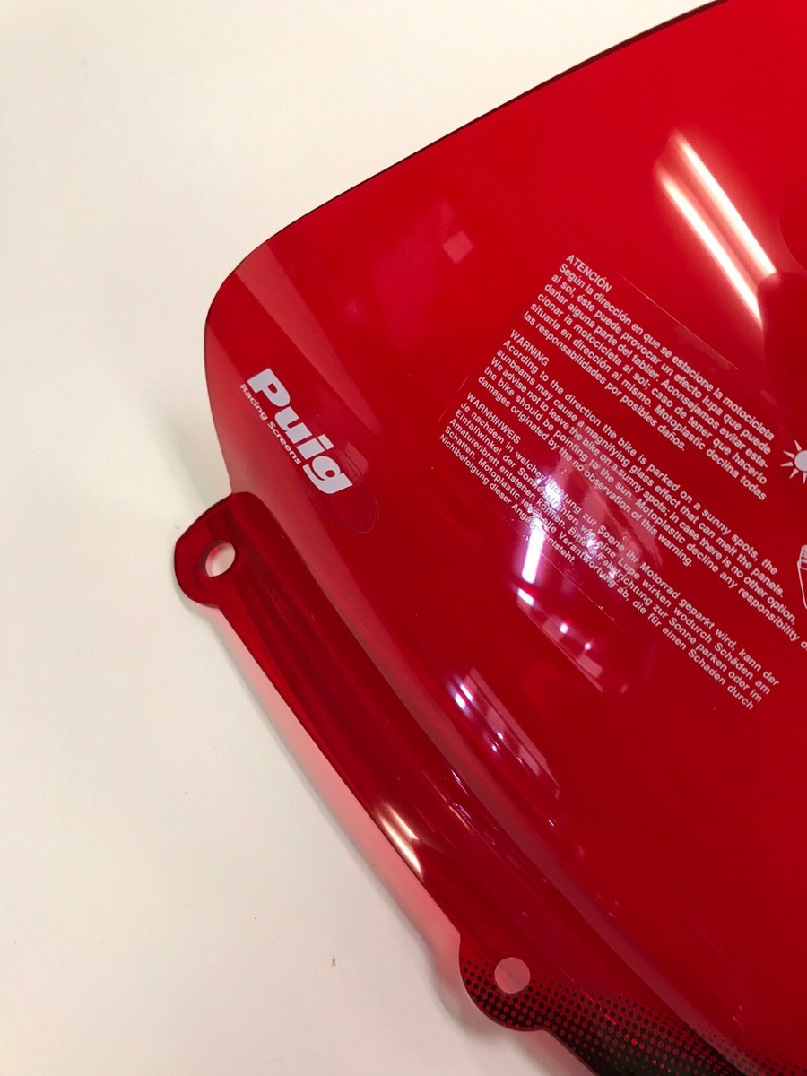07-08 GSXR 1000 Red PUIG *logo Racing Double Bubble 07-08 GSXR 1000 Red PUIG *logo Racing Double Bubble