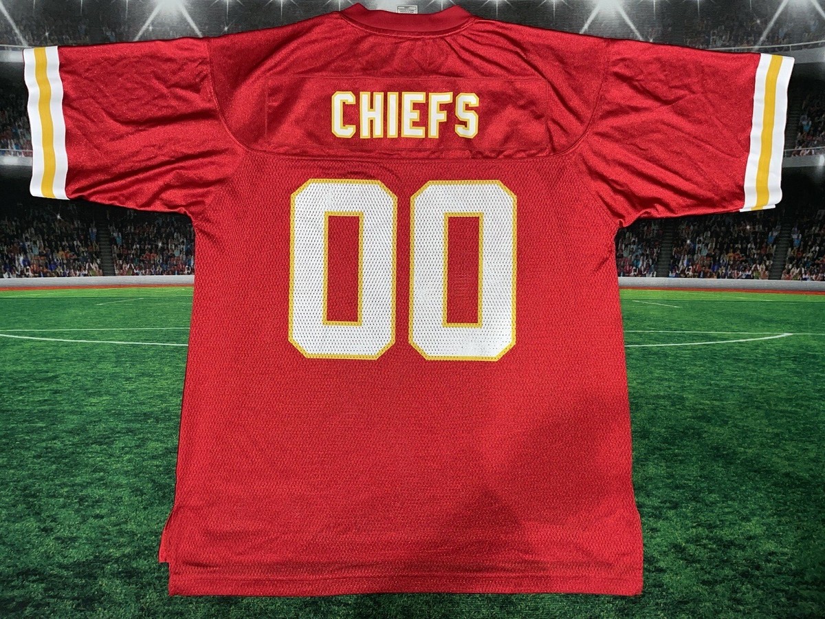 Kansas City Chiefs #00 Reebok Jersey Mens Sz Large Red Preowned | eBay