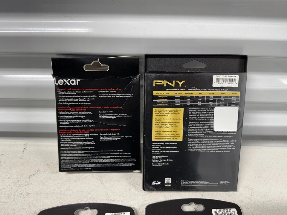 New PNY PREMIUM 2GB SDHC Card Class & Lexar Professional 8GB Card 133X 20Mb - Image 4 of 4