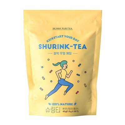 Skinny Puritea Shrink Tea Pumpkin Burdock Buckwheat, 45G (1.5g x 30ea), 1Pack