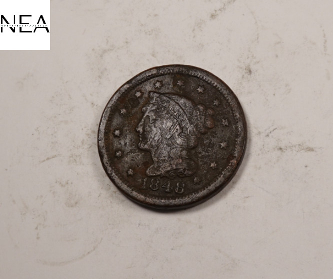 1848 Braided Hair Large Cent ~ (LC150)