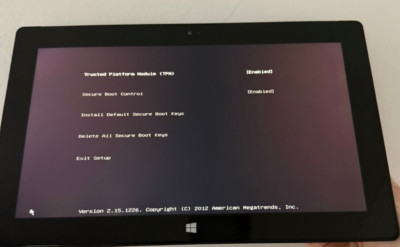 Microsoft Surface Pro 1514 i5-3317U 1.70GHz 4GB RAM 256GB SSD. NO OS installed.