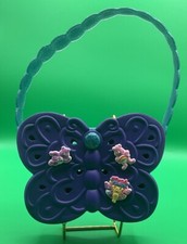 A Very Rare Sweet Purple CROCS Charm Display Butterfly Glitter Bag