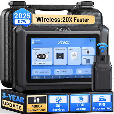 XTOOL D7W Bidirectional Scan Tool OBD2 Scanner ECU Key Coding FCA PMI V-AG Guide