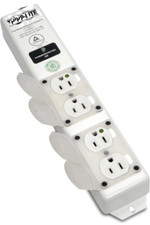 TRIPP LITE SPS406HGULTRA Surge Protector Strip, 4 Outlet, White, 6ft. Cable