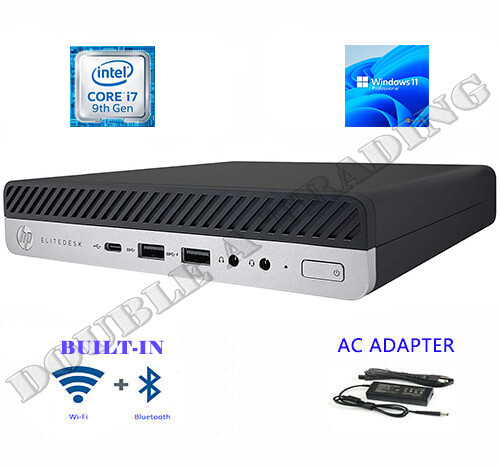 HP ELITEDESK 800 G5 Mini i7-9700 & up to 64GB RAM & 2*2TB SSD & Win11 & WiFi+BT