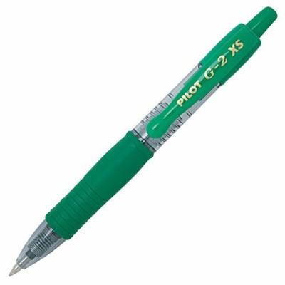 Pilot G207 Pixie Retractable Gel Rollerball 0.7 mm Tip Box of 12 - Green