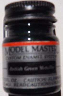 Testors Model Master ''BRITISH GREEN METALLIC'' #2716 1/2 oz. ENAMEL PAINT OOP/HTF