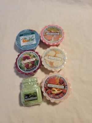 (6) Lot Yankee Candle Wax Potpourri Tarts Sweet Scents 0.8 Oz 