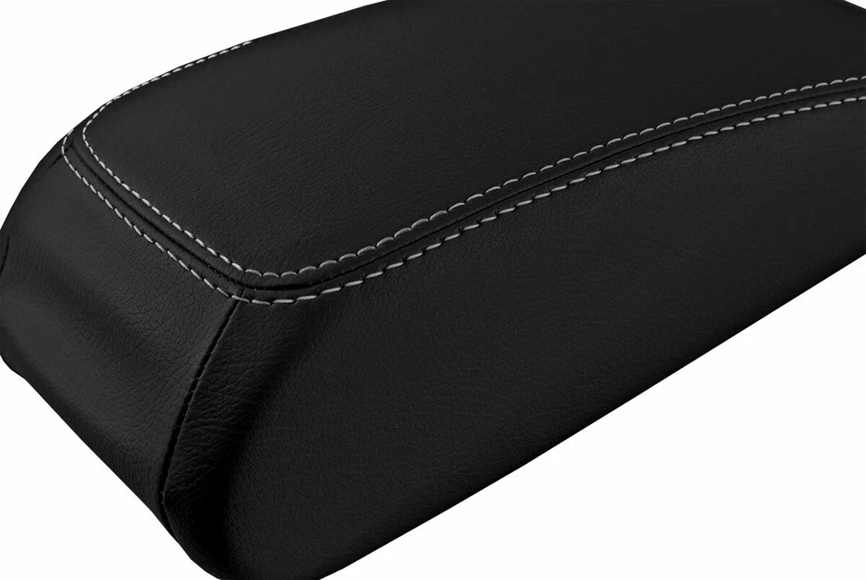 Se adapta a Audi A3 2015-2020 PVC consola tapa tirar sobre reposabrazos cubierta puntada gris Foto 4 de 4