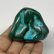 175.4g,2.1"x2.1"x1.3" Natural Azurite Malachite Freeform Polished @Congo, B18503