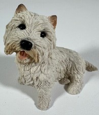 White West Highland Terrier figurine Castagna Italy resin 1988 terrier puppy dog