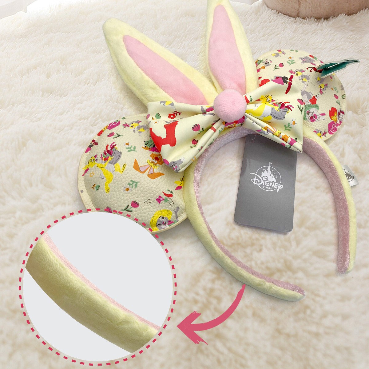 DisneyParks Easter Reigning Rabbits Bunny Minnie Mouse Ears  display picture 3