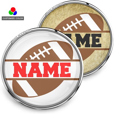 Personalized Football Snap Jewelry Customize Color Sports Team 18MM Ginger  Charm