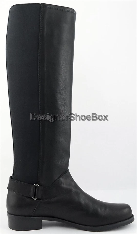 Stuart Weitzman Numount Cuir Noir Créateur 50/50 Bottes Hautes 5.5 - Photo 2/4