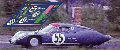 Planche De Décalcomanies Alpine Renault A220 – Le Mans 1969 – Échelle 1/43 – 4 Sets