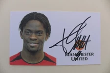 2002-04 Louis Saha Signed Manchester United Club Card (28127)