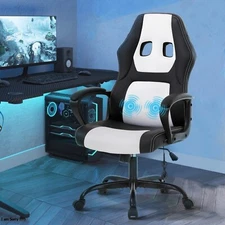 Massage Gaming Chair Office Chair PU Leather Computer Chair Racing Desk Chair