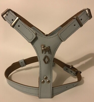 LEATHER DOG HARNESS/PUG HARNESS REAL LEATHER SMALL/PUPPY