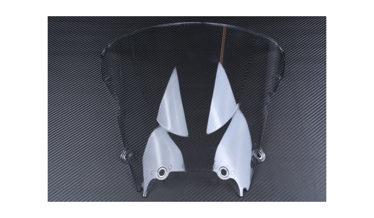 Bulle double courbure transparente et carbone pour carénage Yamaha YZF R6 99-00