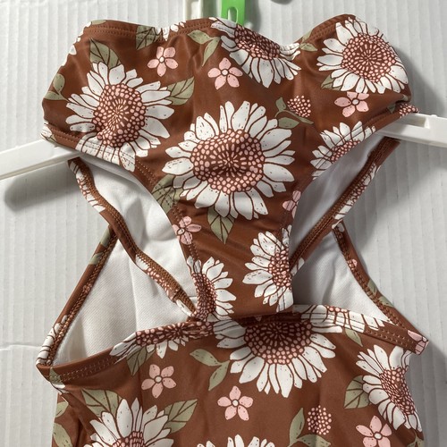 Carters Baby Girl 2 Piece Swim Suit - 18M - Floral swimsuit with Cover .  - Picture 5 of 16