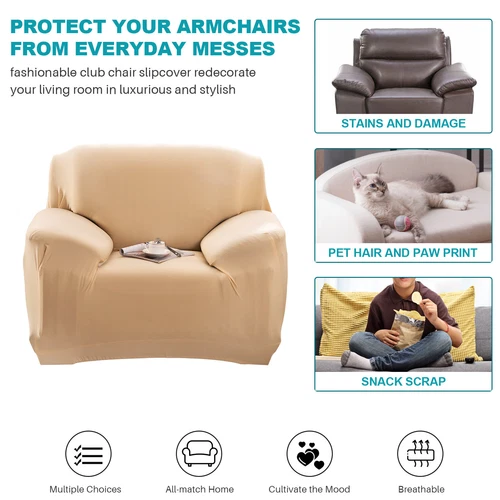 Stretch Sofabezug Schonbezug Massiv Sofabezüge Couch Möbel Schoner 160g - Bild 45 von 54