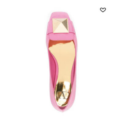 NEW Valentino Garavani One Stud patent leather ballerina shoes