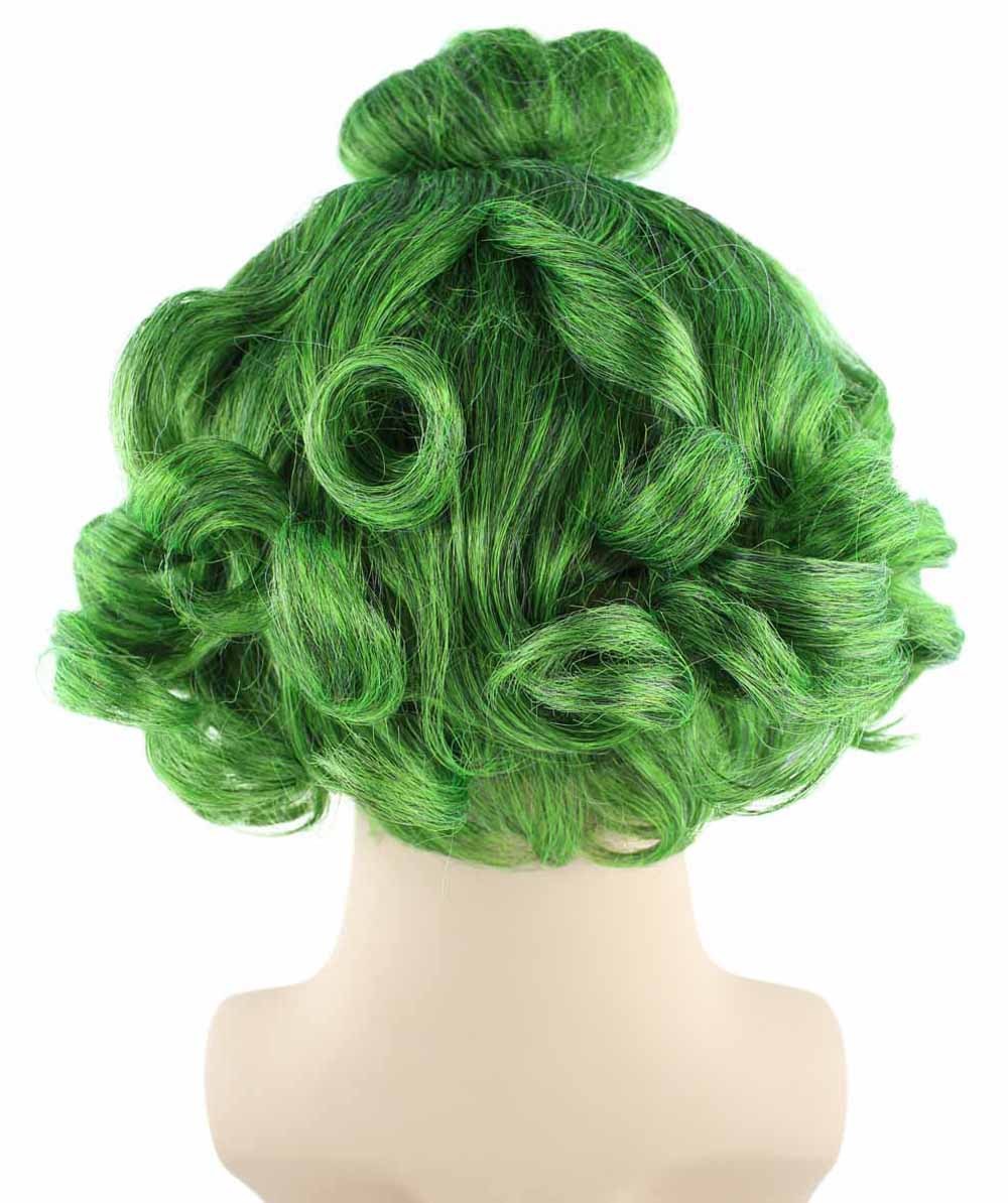 Adult Cosplay Elf Curl Wave Wig Green Hair Christmas Oompa Loompa