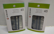 Singer Assorted Needles Chenille Darners Embroidery Tapestry Sharps 2 Pack 45 Ct