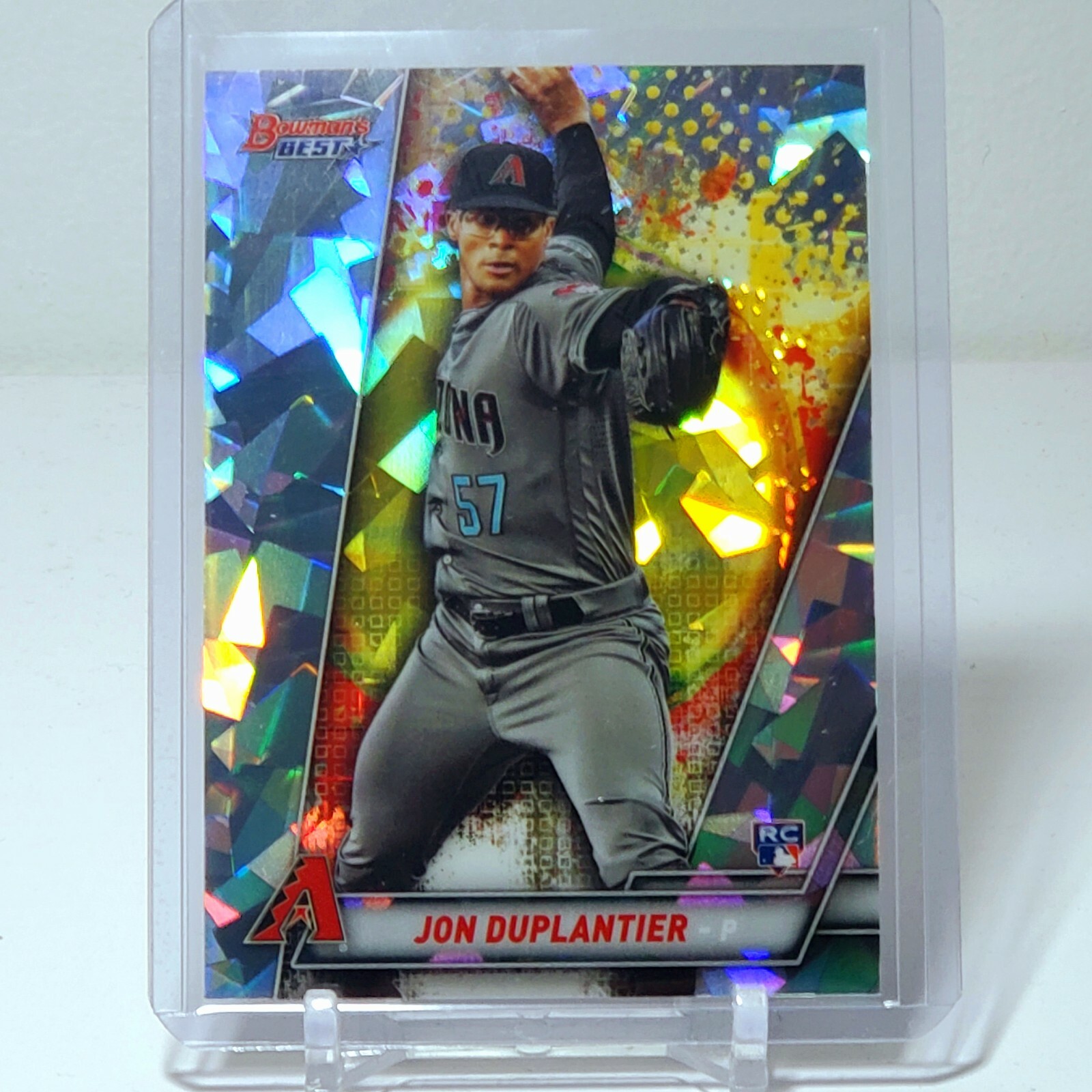 Jon Duplantier RC 2019 Bowman's Best Atomic Refractor Rookie Card Diamondbacks 