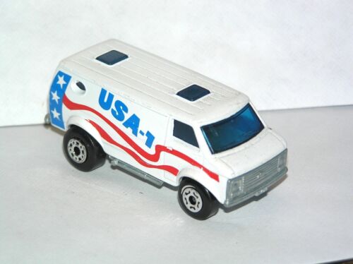 Vintage Matchbox Superfast #68 USA-1 Chevy Van **YELLOW LIGHT SPECIAL**