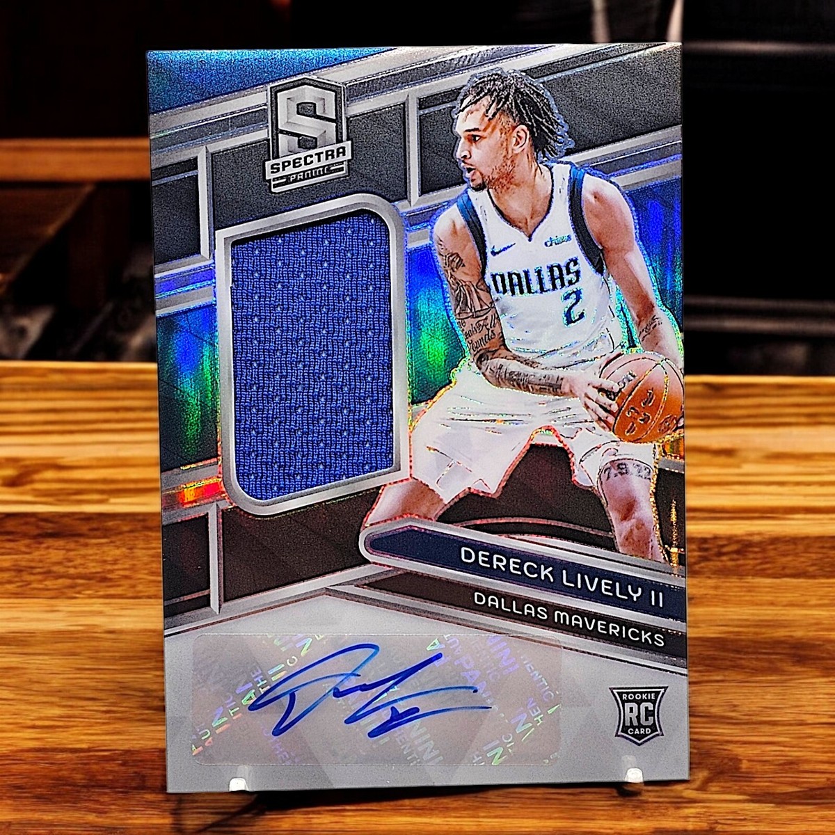 2023-24 Panini Spectra Dereck Lively II #243 RC Rookie Card Patch 