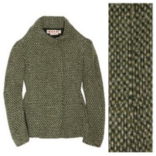 Rich Marni Sculpted Boxy Tweed Chunky Wool Jacket $1260 Nwt