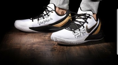 kyrie flytrap 2 white and gold