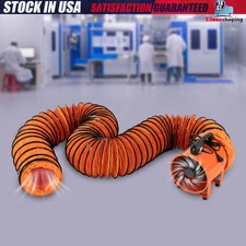 10" Extractor Fan Blower Duct Hose Ventilator Portable Industrial Air Mover5/10m