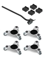 VEVOR Furniture Dolly 4 pcs Steel Tri-dolly Set Furniture Mover 440 lbs Capacity