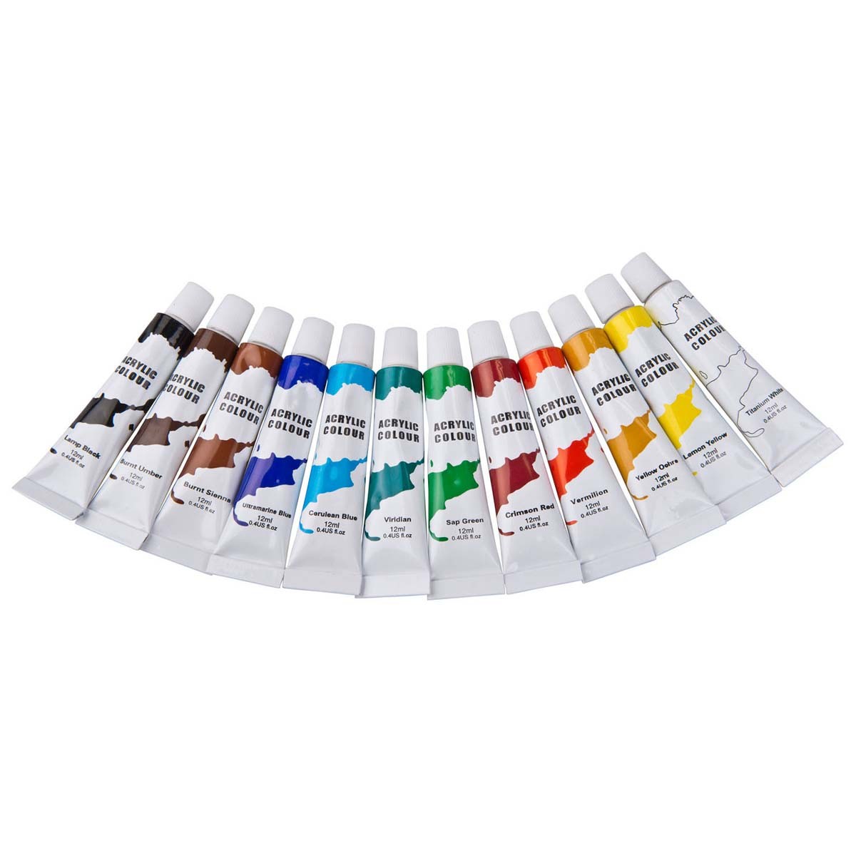 Peinture à l'huile créative 12 tubes pour débuter la toile et s'exercer au dégradé